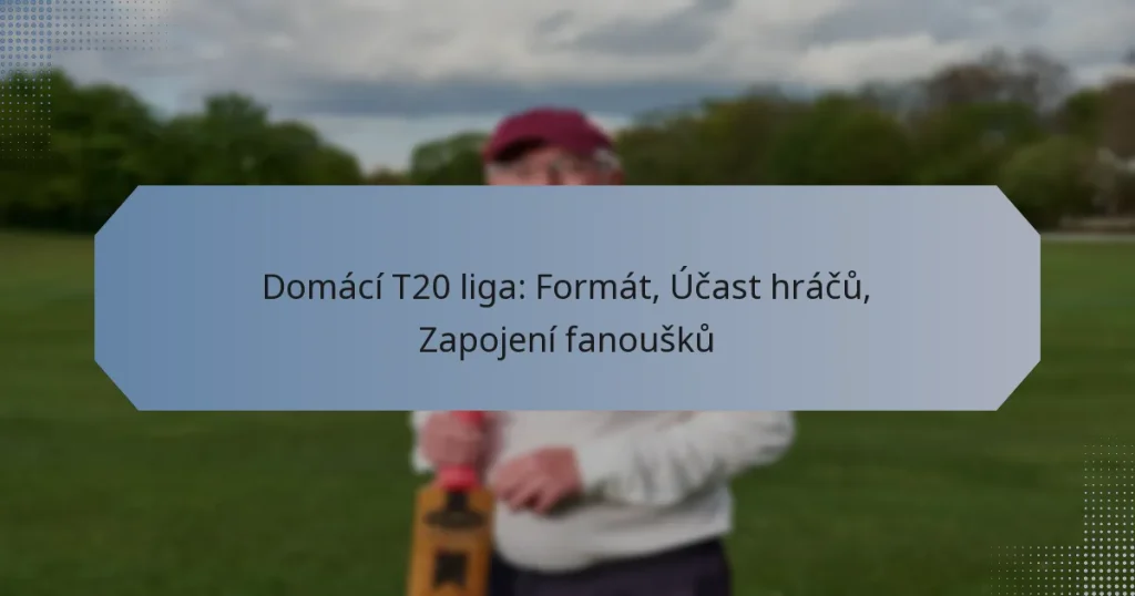 Domácí T20 liga: Formát, Účast hráčů, Zapojení fanoušků