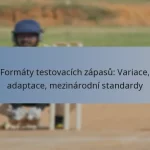 Formáty testovacích zápasů: Variace, adaptace, mezinárodní standardy