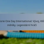 Historie One Day International: Vývoj, Klíčové milníky, Legendární hráči