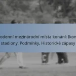 Jednodenní mezinárodní místa konání: Ikonické stadiony, Podmínky, Historické zápasy