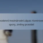 Jednodenní mezinárodní zápas: Kontroverze, spory, změny pravidel