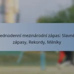 Jednodenní mezinárodní zápas: Slavné zápasy, Rekordy, Milníky