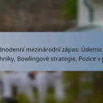 Jednodenní mezinárodní zápas: Údernické techniky, Bowlingové strategie, Pozice v poli