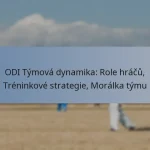 ODI Týmová dynamika: Role hráčů, Tréninkové strategie, Morálka týmu