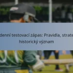 Pětidenní testovací zápas: Pravidla, strategie, historický význam