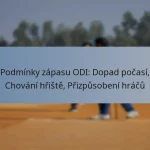 Podmínky zápasu ODI: Dopad počasí, Chování hřiště, Přizpůsobení hráčů