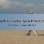 Pravidla testovacího zápasu: Rozhodování, rozhodčí, chování hráčů