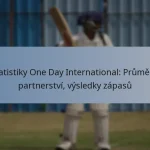 Statistiky One Day International: Průměry, partnerství, výsledky zápasů