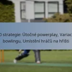 T20 strategie: Útočné powerplay, Variace v bowlingu, Umístění hráčů na hřišti