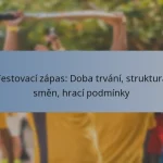 Testovací zápas: Doba trvání, struktura směn, hrací podmínky