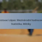 Testovací zápas: Mezinárodní hodnocení, Statistika, Milníky