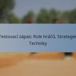 Testovací zápas: Role hráčů, Strategie, Techniky