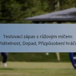 Testovací zápas s růžovým míčem: Viditelnost, Dopad, Přizpůsobení hráčů